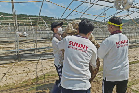 SK 대학생 자원봉사단 SUNNY, 합천·담양 수해 복구 봉사활동 진행