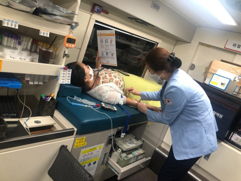 누림센터 입주기관, 혈액 수급난에 헌혈 적극 동참