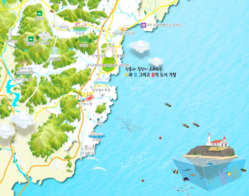 기장군, 내달 1일 '관광 전자 지도 서비스' 제공