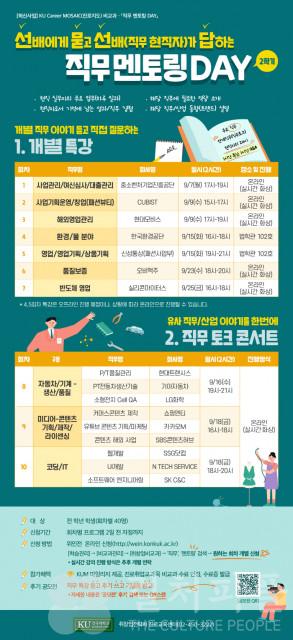 건국대, 졸업 동문 온라인 직무 멘토링 운영