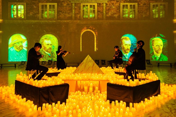 ‘캔들라이트 X 반고흐 더 이머시브’, 미디어아트와 클래식 공연의 만남 이미지=피버제공